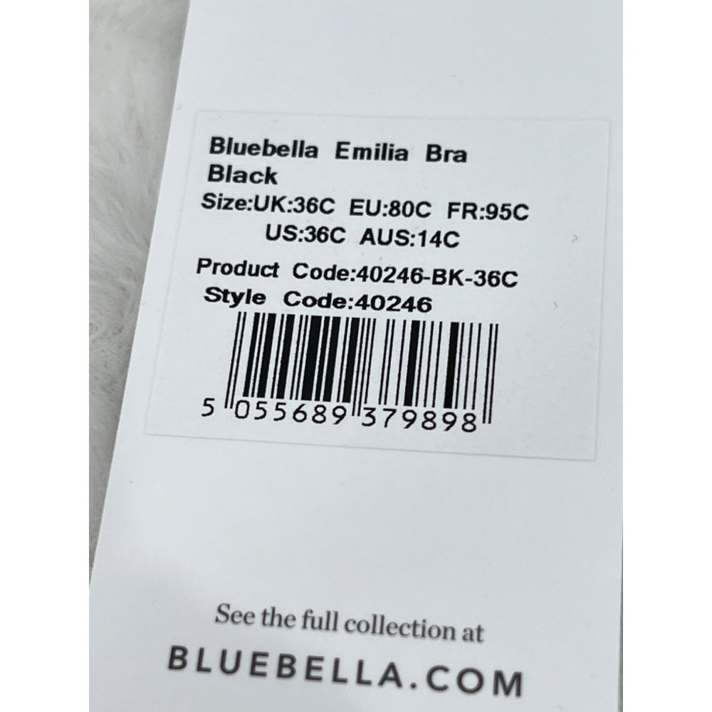 New BLUEBELLA EMILIA BRA underwired bra BLACK MSRP $64 - Picture 12 of 12